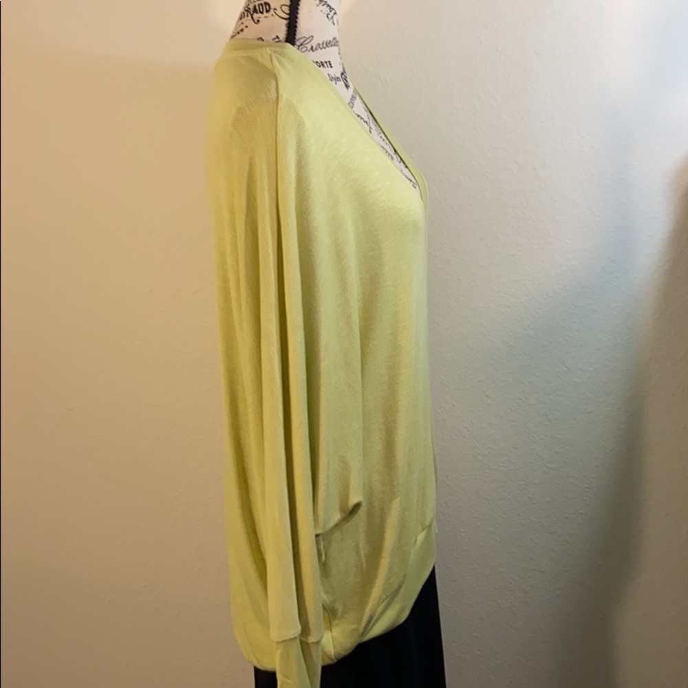 NWT Anthropologie Eri & Ali Lime Green Sweater - Picture 2 of 7